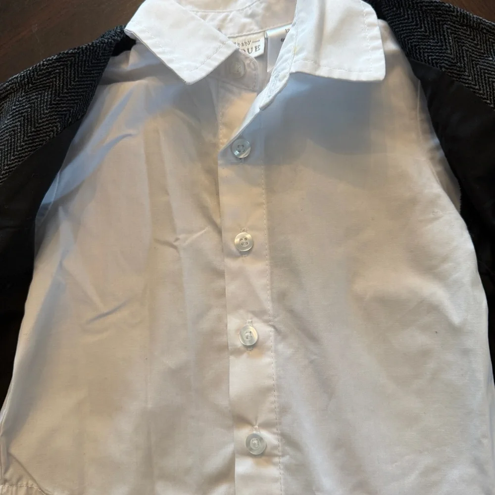 Baby Boy 3 Pc Dress Outfit Vest Shirt Pants Set 6M Wedding Formal